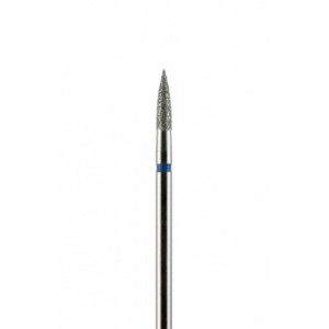 Фреза алмазная цилиндрическая стрельчатый конец синяя 2,5 мм (025)